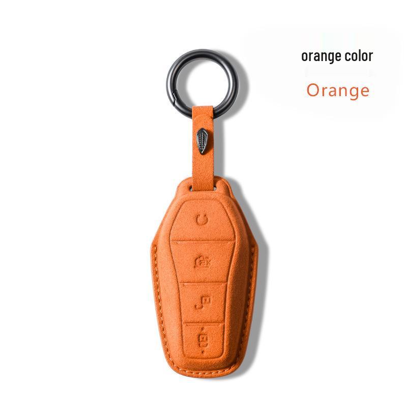 Suede Car Key Cover for BYD Dolphin, Qin, Song, Yuan Pro, Tang, and Destroyer Models
