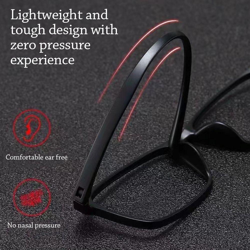 Ultra Light Square Eyeglass Frame Mirror Frame Tr90 Full Plastic Eyeglass Frame  for Men And Women
