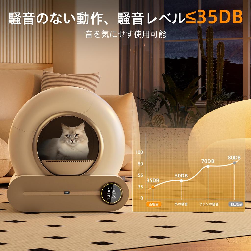 Туалет для кошек Sonwon Automatic Cat Toilet Подходит для средних и мелких кошек Новый полностью автоматический туалет для нескольких кошек Оснащен гравитацией
