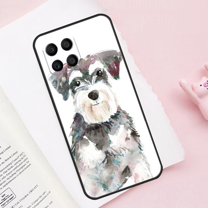 Schnauzer Puppy Dog Art Case For Samsung Galaxy M16 M36 M56 M21 M20 M23 M31 M11 M54 M14 M34 M13 M52 M32 M12 M15 M55