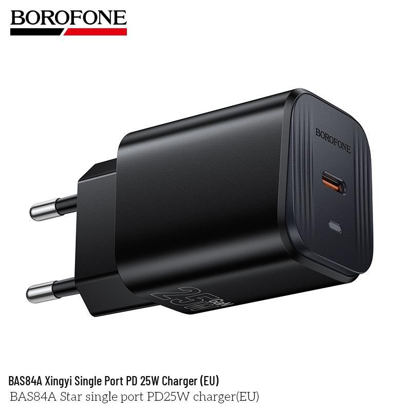 Набор быстрой зарядки BOROFONE BAS84A PD 20 Вт с вилкой EU и портом Type-C.