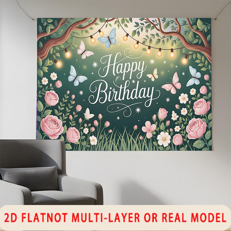 Party Backdrop Multicolor Photo Booth Background Wall Decor