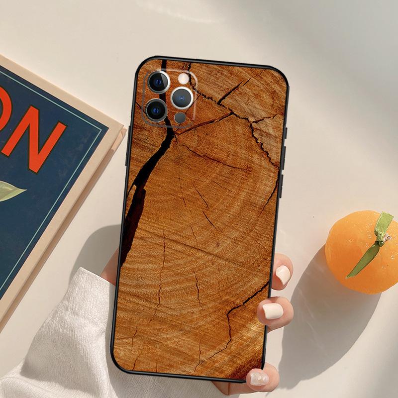 Pattern Wood Textures Funda Case For iPhone 16 15 14 Pro Max 11 12 13 Pro Max Mini XR 16 15 Plus 16e Phone Cover