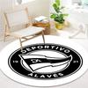 Deportivo Alaves Round Area Rug,Carpet Rug for Living Room Bedroom Sofa Playroom Decor,Non-slip Floor Mat