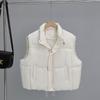 Короткий жилет женский осенне-зимний новый корейская версия воротник-стойка свободный универсальный жилет модная куртка без рукавов
