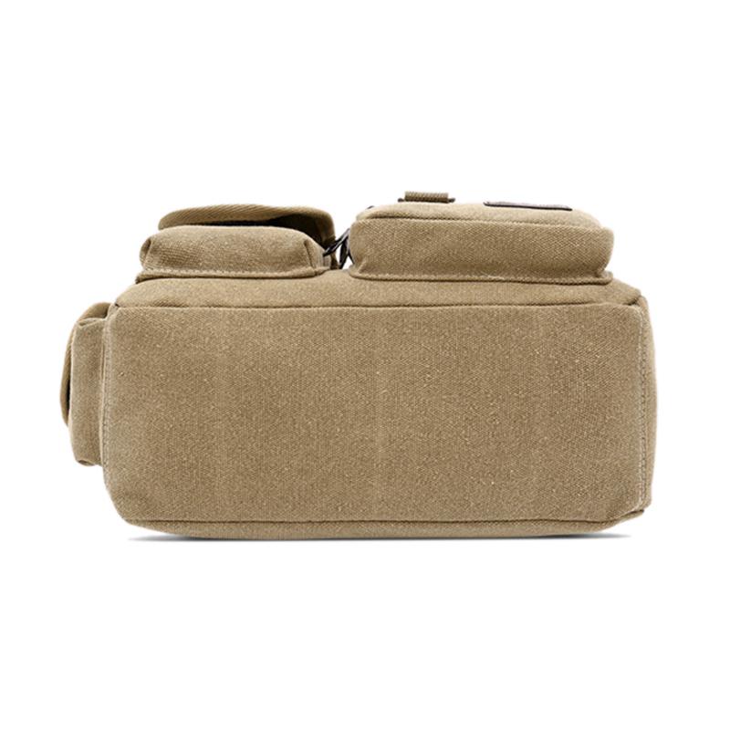 Мужские холщовые сумки через плечо Многофункциональные сумки Твердые сумки на молнии Сумки на ремне