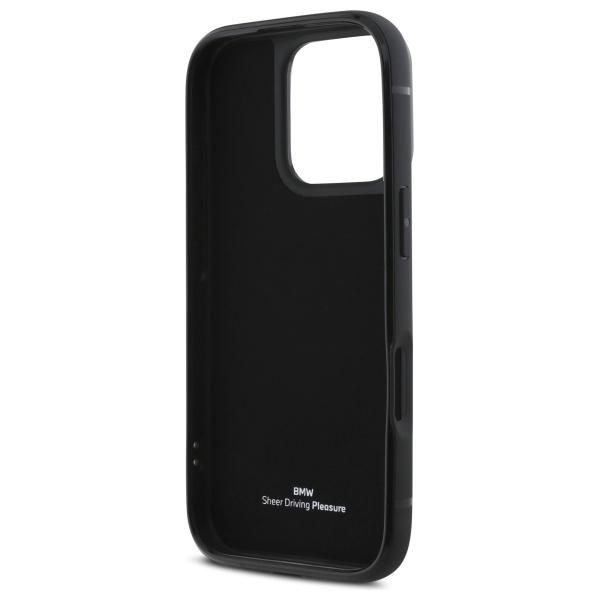 BMW BMHCP16X22RSEPK iPhone 16 Pro Max 6.9" black/black hardcase Sign Leather Cardslot