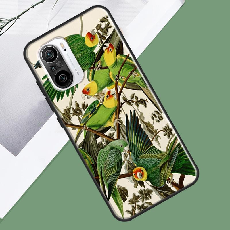 Чехол Animal Parrot Birds для Xiaomi 13 14 15 Ultra 13T 14T 15T Pro 17 Pro Max POCO F7 F5 F6 X5 X6 X7 Pro