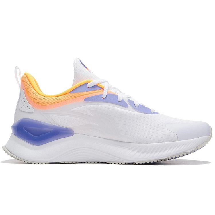 Кроссовки для бега Li Ning Yue Ying Element с низким верхом, амортизирующие, нескользящие, износостойкие, мужские, белые, фиолетовые ARHS009-1