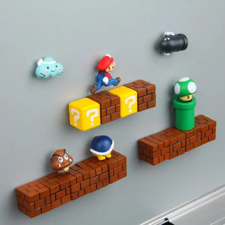 Cartoon Fridge Magnet Sticker DIY Creative Cute Fridge Sticker Kawaii 3D Refrigerator Magnet Kitchen Decoration Home Ornament