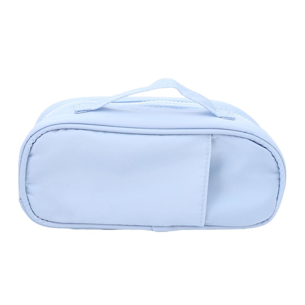 Pencil Pouch with Pull Out Structure Expandable Foldable Pen Bag Canvas Stationery Organizer for Office School Supplies