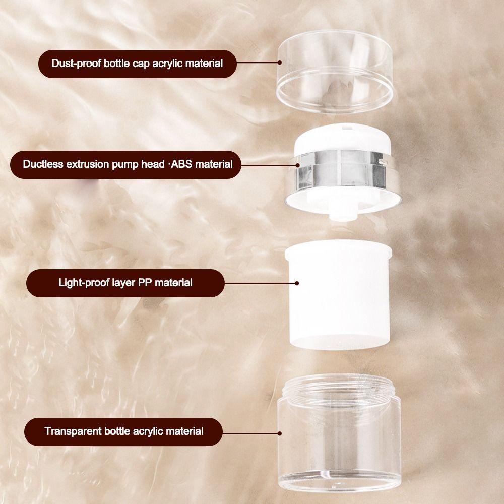 15/30/50/100 мл многоразовые бутылки акриловая вакуумная бутылка для крема новый косметический контейнер для путешествий