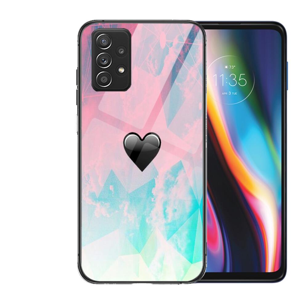 Чехол из закаленного стекла с сердечком для телефона Samsung Galaxy A51 A71 A60 A70S A70 A80 A21S A41 A20E A50 A30S 5g A32 A40S A20S plus