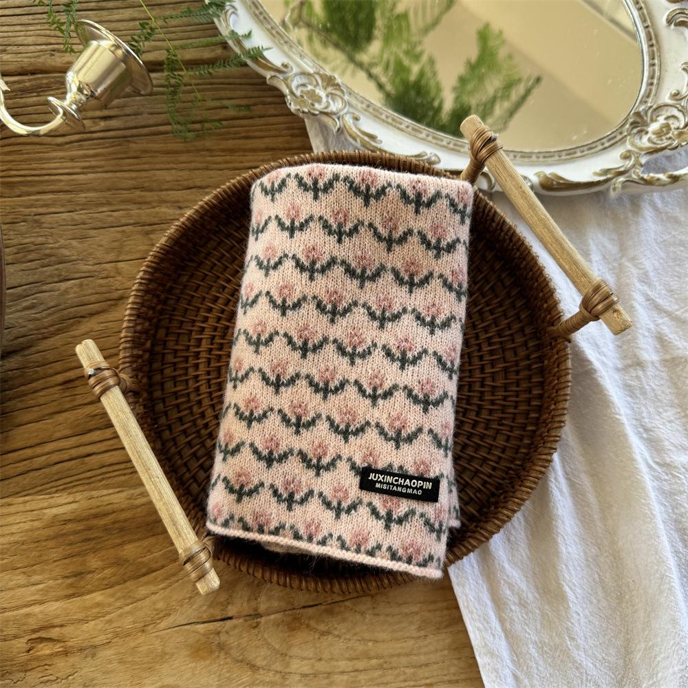 Children's Thick Knit Neck Gaiter Scarf with Ear Loops - Warm, Windproof, and Trendy