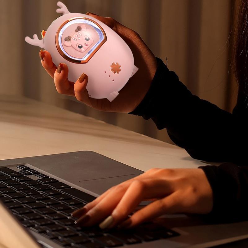 Электрическая грелка для рук, симпатичный электрический портативный карманный обогреватель, внешний аккумулятор, быстро нагревающийся, 3 уровня нагрева, грелка для рук