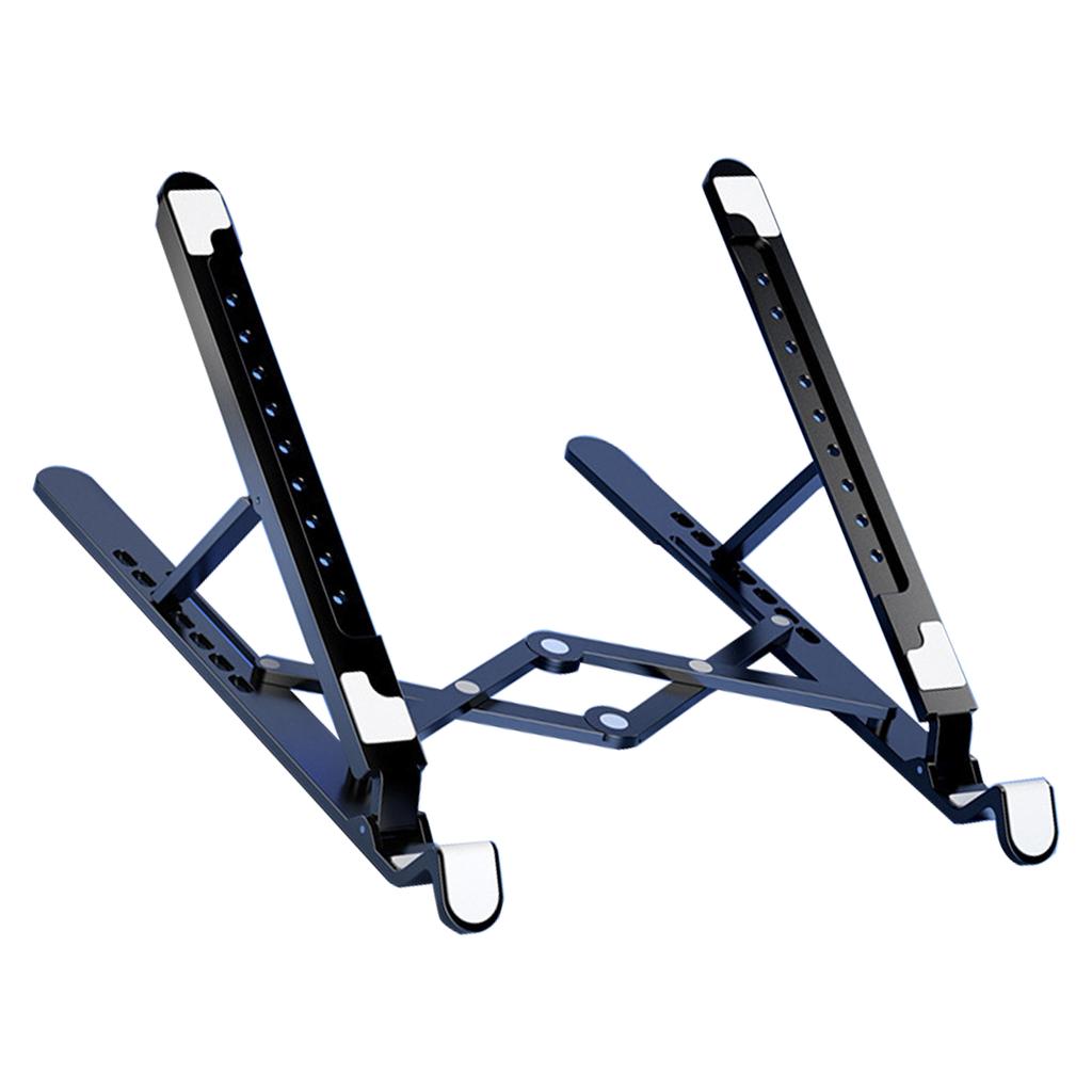 Aluminum Laptop Cooling Pad LED Gaming Laptop Coolers Quiet Cooling Fan Folding Bracket for Laptop Height Stand