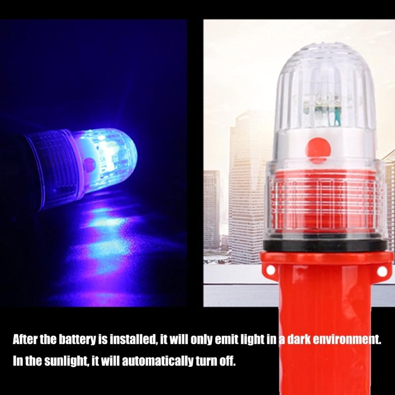 Durability Waterproofed LED Fish Lures Lamp 3V Low Voltages Flash Beacon for Boats Navigations and Fish Luring
