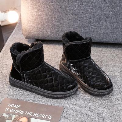 Зимние новые бархатные утепленные сноубутсы женские нескользящие на мягкой подошве универсальная женская обувь водонепроницаемые кожаные хлопковые ботинки морозостойкие