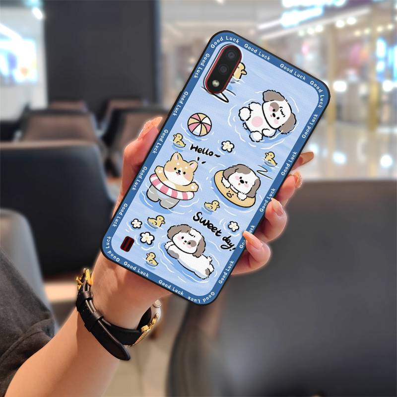 Мягкий чехол Мультяшный чехол для телефона Для Samsung Galaxy A01/SM-A015F/G Прочный Грязеотталкивающий Водонепроницаемый Милый Пылезащитный Силиконовый
