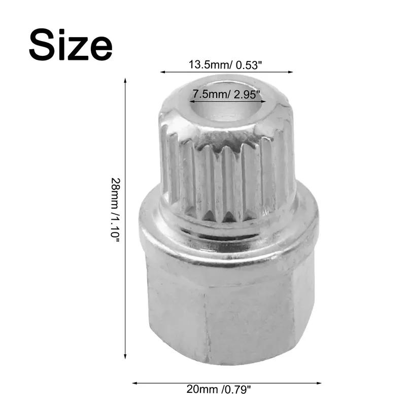 37/21PT Hollow Car Anti Theft Wheel Lock Lug Nut Screw Removal Key For BMW Replacement Auto Accessories