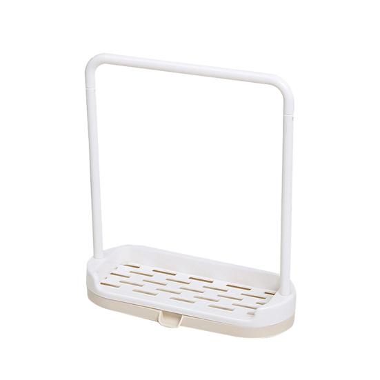 Kitchen Desktop Dish Towel Cleaning Sponge Holder Groove Organizer Storage Rack