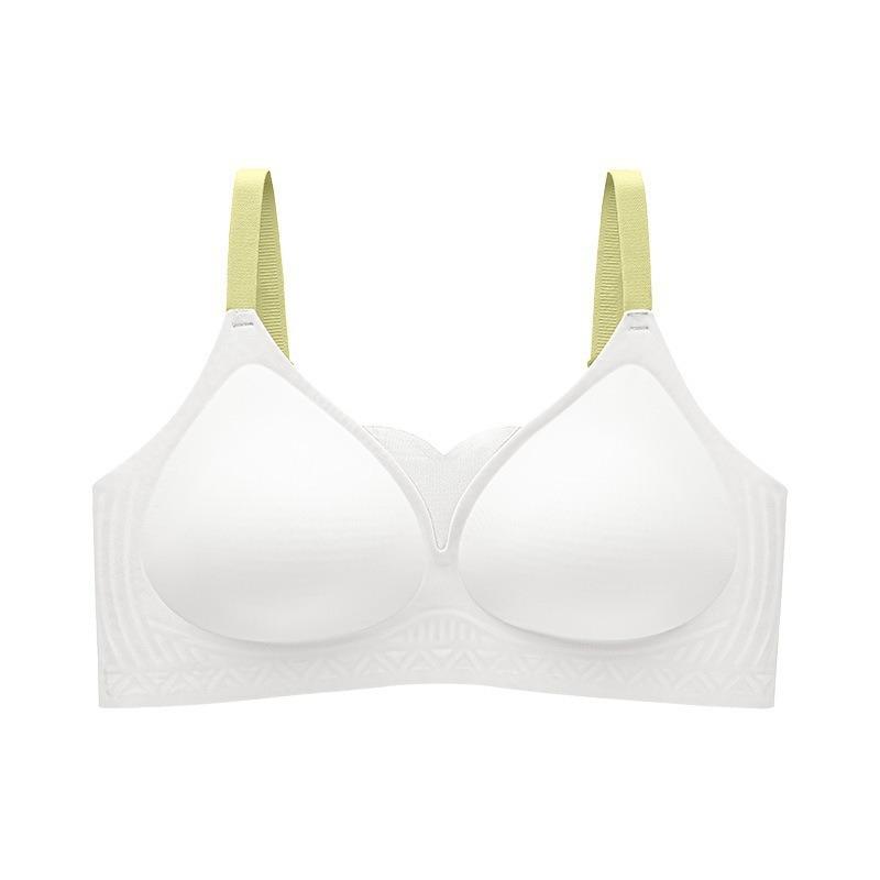 Traceless liquid soft support underwear women's small breasts gather and support, anti-sagging, no steel ring, comfortable emollient jelly bra