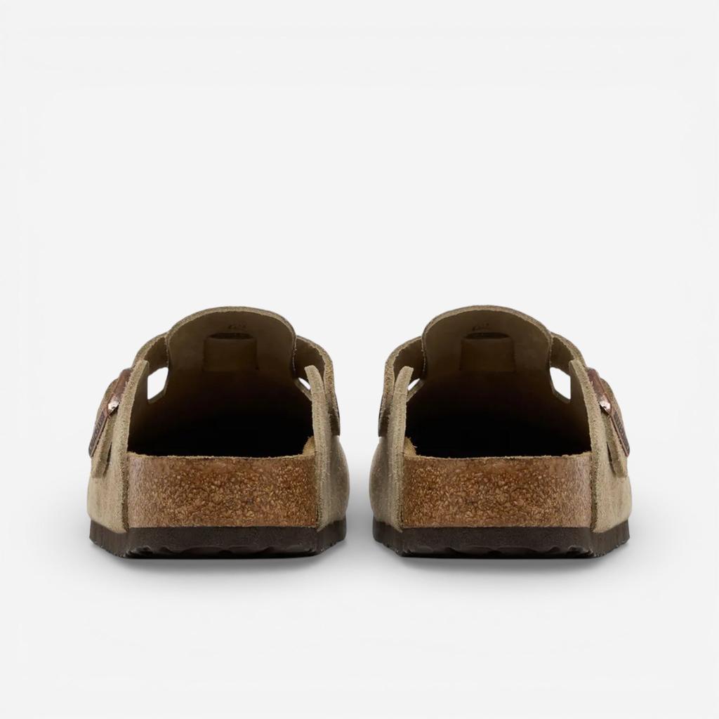 Birkenstock Boston с мягкой стелькой, замша, тауп