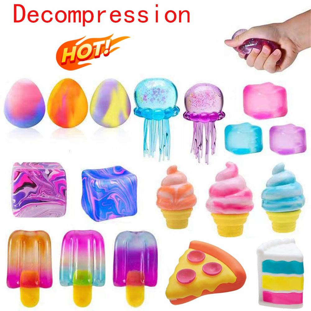 Nee-Doh Nice Cream Конус Цветное Мороженое Сенсорный Снятие Стресса Игрушка-Антистресс Для Тревоги и Концентрации Для Взрослых и Детей