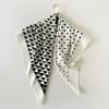 New Printed Silk Scarf Square Scarf Black and White Simple Square Scarf Women's Sun Protection Scarf