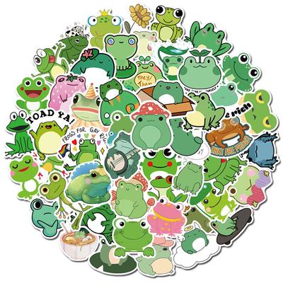 50 шт./компл. милые лягушки серии 04 наклейки DIY модные смешанные водонепроницаемые наклейки-каракули