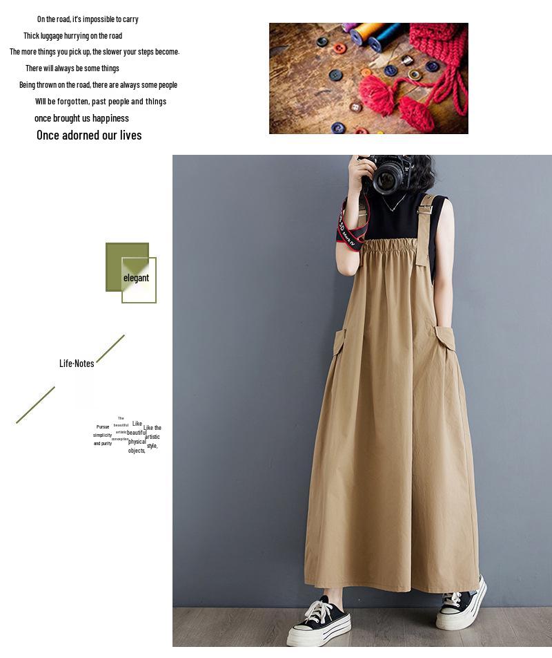 Элегантный летний корейский сарафан большого размера на тонких бретелях