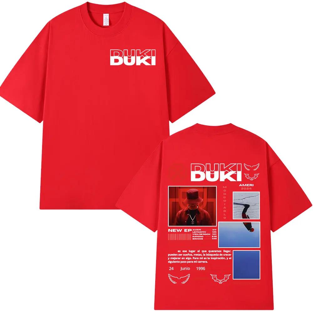 Unisex Rapper Duki Ameri Tour Graphic T-shirts Women Fashion Hip Hop O-Neck T Shirt Comfort Women Short Sleeve T-shirt