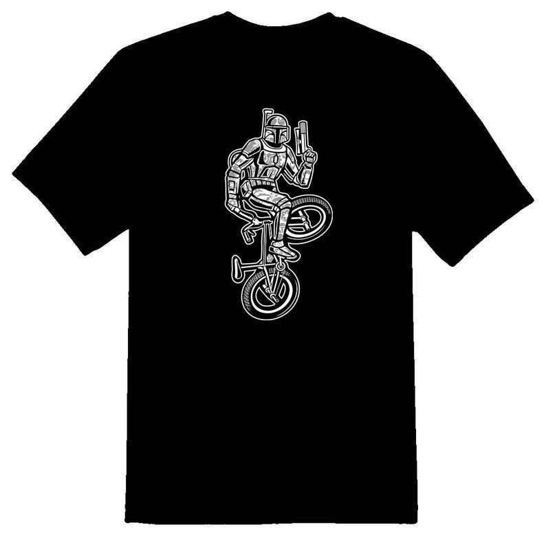 Street Bob warrior gun bmx stunter shirt black