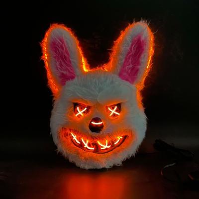 Косплей Реквизит Маска Хэллоуин Ужас Кровавый Кролик Медведь Фестивальный Головной Убор Плюшевая Маска Кролика Светящаяся Пластиковая Маска Кровавого Медведя