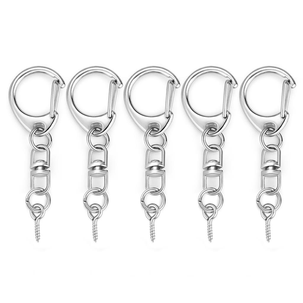 5/10 шт. Застежка-лобстер Кольцо для ключей Брелок Застежки C-образной формы Соединительный крючок Для DIY Изготовления циркона Фурнитура Аксессуары для брелока