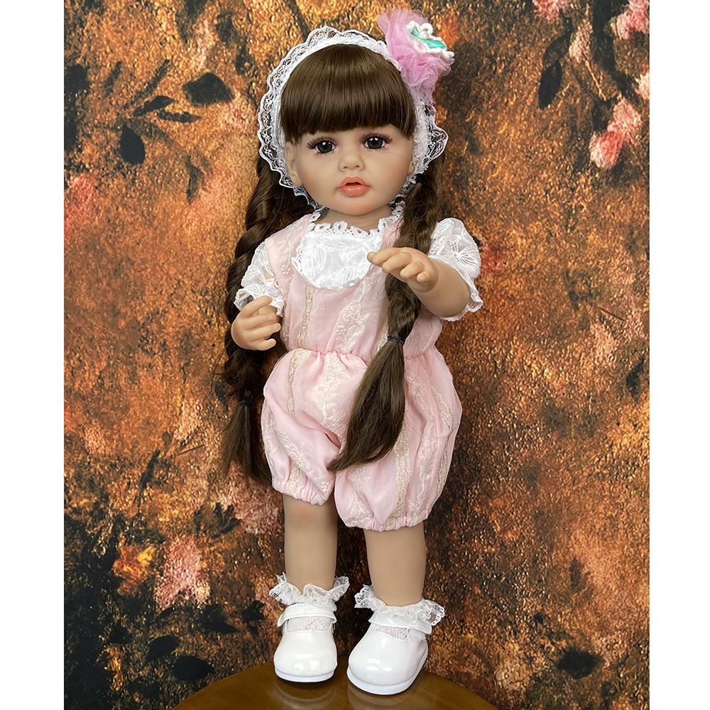 Куклы-близнецы Reborn Babies Girl, 55 см, полностью силиконовые, виниловые, реалистичные, кукла принцессы с длинными волосами, Bebe Reborn, подарки на день рождения, изготовленные из KEIUMI