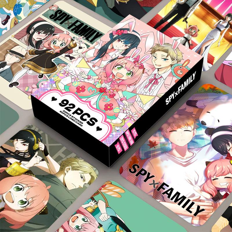 Anime Spy X Family Lomo Card Postcard Anya Forger Double-sided Printing Picture Collection Card