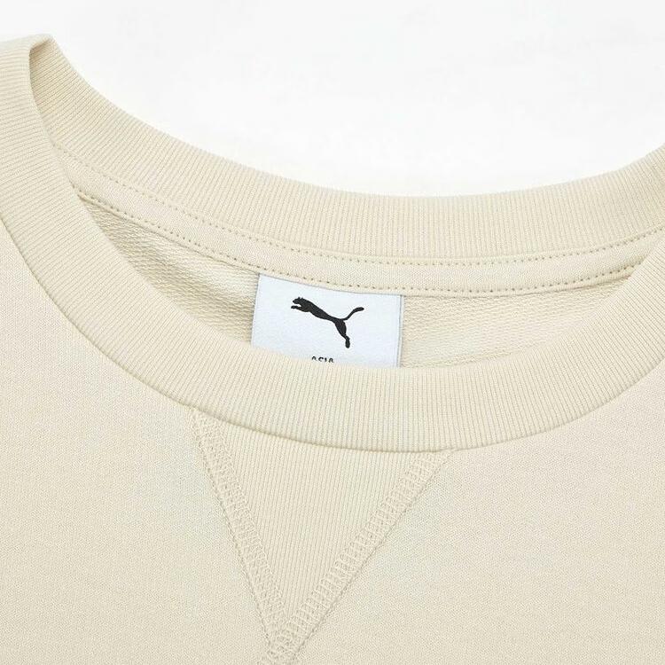 Puma MODERN BASICS Детская футболка из махровой ткани Мужская Кремовый 692892-87