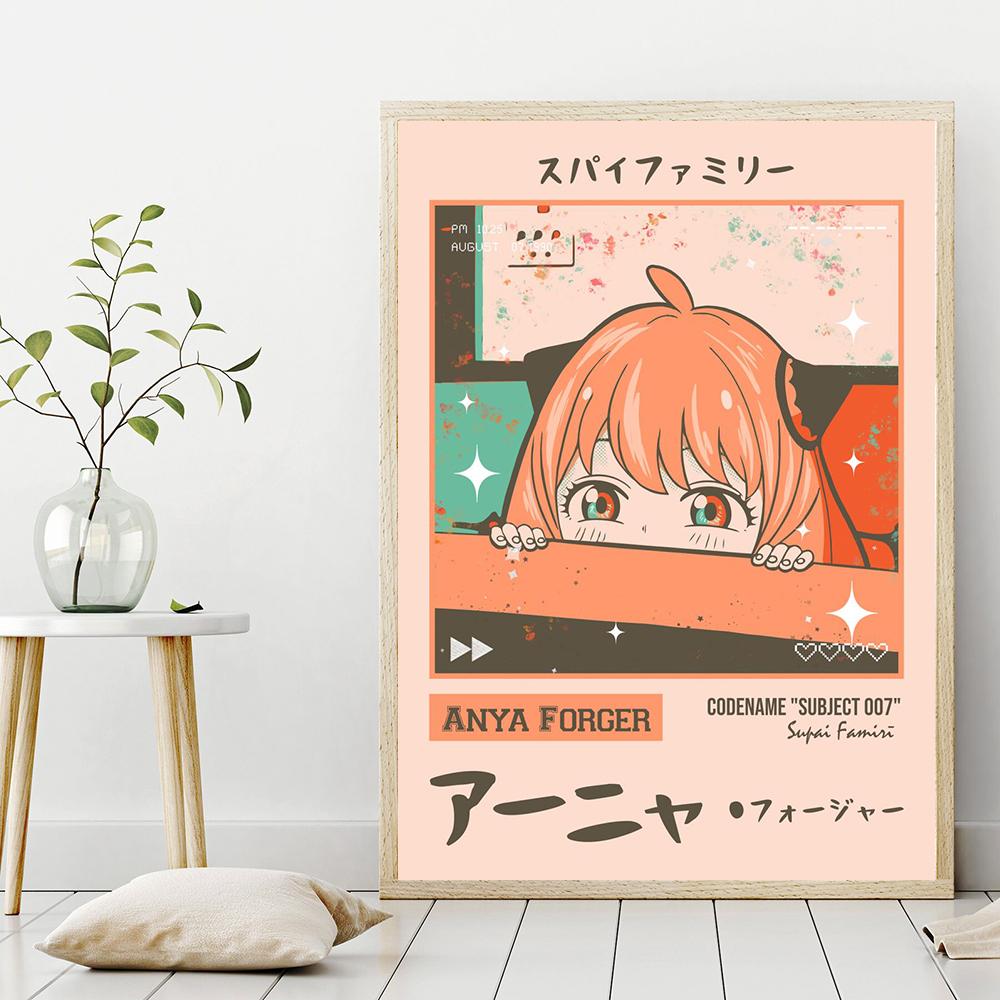 Модная визитная карточка, аниме, художественный постер, принт для девушки, общежитие, настенный холст, современный холст, картина для комнаты, домашний декор, корейский мультфильм