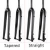 Glossy / Matte 3K Carbon Fiber Bike Fork Tapered Cycling Fork Mountain Bike Fork Bicycle MTB Parts Disc Brake