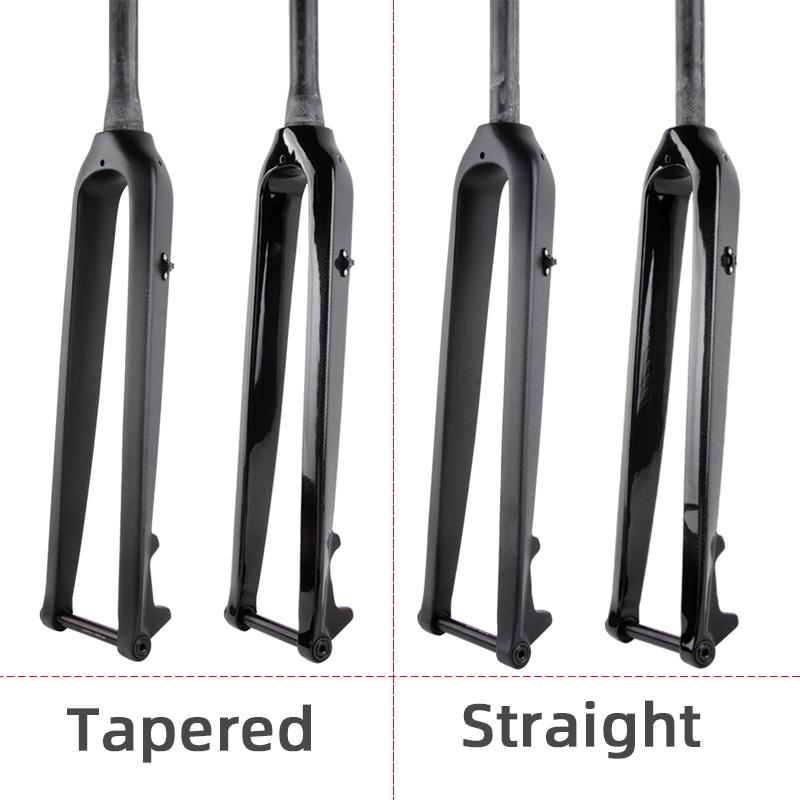 Glossy / Matte 3K Carbon Fiber Bike Fork Tapered Cycling Fork Mountain Bike Fork Bicycle MTB Parts Disc Brake