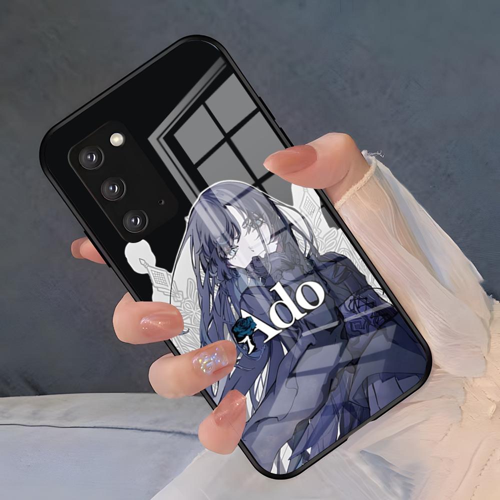 Милый чехол A-Ado для телефона Samsung S26 S25 Plus S20 S20 Plus S22 Ultra S23 FE S21 Plus S21 Ultra Стеклянная крышка