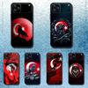Крутой чехол для телефона с флагом турецкого волка для iPhone 17,16,15,14,13,12,11,Pro Max,XSX,,XR,SE,Mini,8,7,Мягкий силиконовый черный чехол