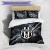 Juventus FC С принтом 3 шт. Комплект постельного белья Мягкий, приятный для кожи, стирающийся Пододеяльник и Наволочки Комплект Для всех сезонов Спальня