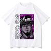 Футболка Jojo Bizarre Adventure Девушка Модная Хип-Хоп Графика Винтажная Ретро Футболка Панк Женская Корейская Одежда Y2k Дышащий Топ