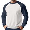 Men's Christmas Raglan Crewneck Fleece Sweatshirt