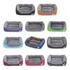 Rectangle Fluffy Dog Bed Washable Plush Pet Bed with Bolster Neck Support Comfy Warm Puppy Bed for Indoor Cats Small Medium Dogs