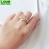 Ювелирные изделия Аксессуары Сердце Форма Фестиваль Различные Размеры Юбилей Женщины Кольцо Модные Украшения Сплав День Матери Элегантный