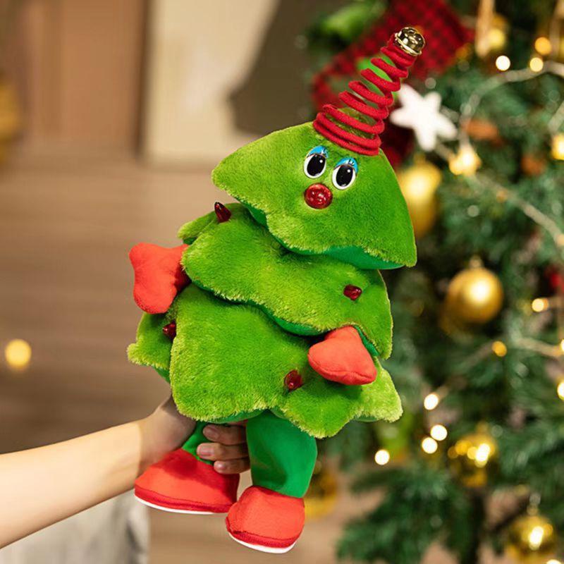 НОВАЯ Рождественская елка Музыка Танцы Поющие Рождественские елки Куклы Санта-Клаус Игрушки для украшения дома Подарки на Новый год