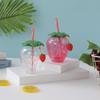 Бутылка для воды с клубникой и ананасом, мультяшный фрукт, фруктовая чашка, креативная летняя посуда для питья